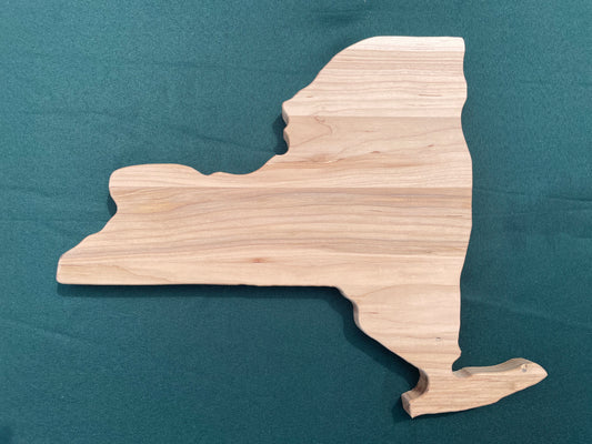 State of New York Maple Wood Wall Hanging